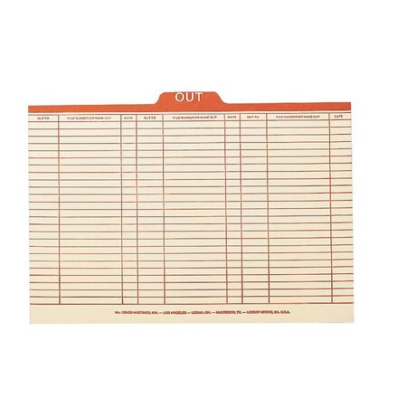 Smead Guide, Out, Toptab, Lgl, Mla Pk SMD53910